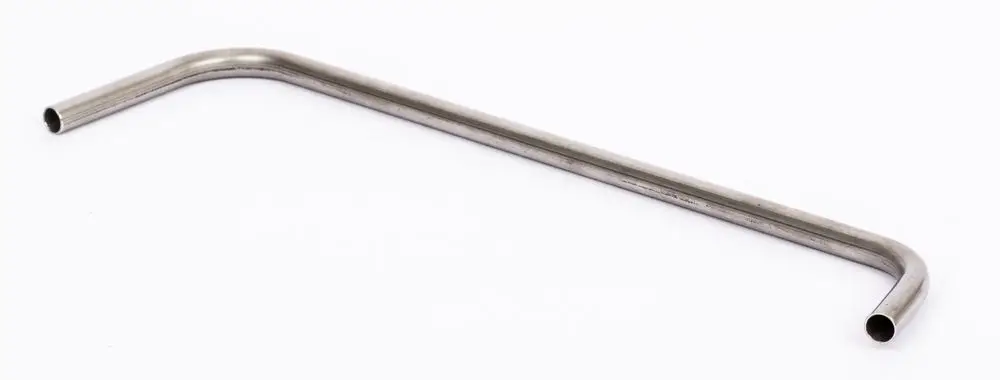 Edelstahlrohr von Danfoss mit U-Form, geeignet für Anwendungen in der Regelungstechnik, insbesondere für Druck- und Volumenmessungen.